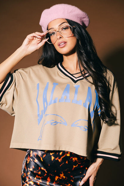 Lalaland Living Cropped Dolphin Jersey - Dressed in Lala