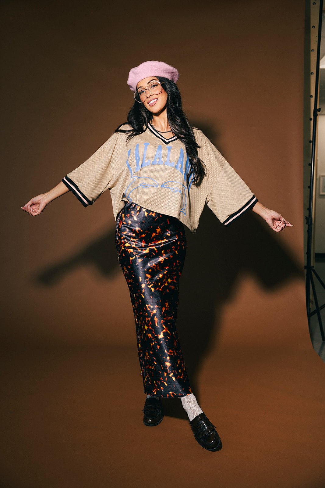 トップス lalala Lalaland Living Cropped Dolphin Jersey – Dressed in Lala