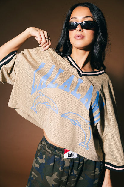 Lalaland Living Cropped Dolphin Jersey - Dressed in Lala