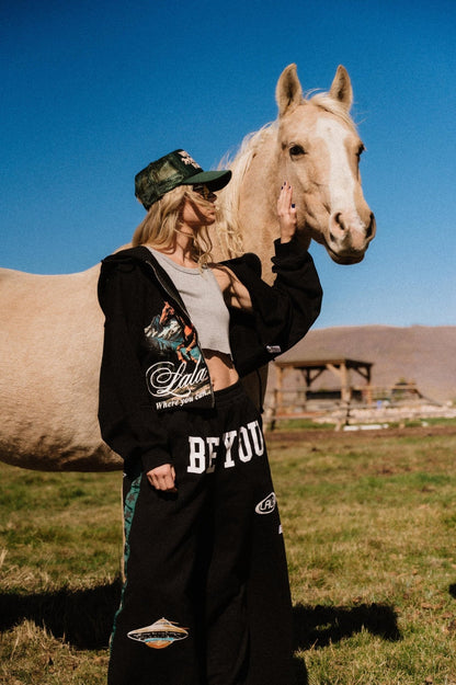 Lalaland Runaway Cropped Zip Up Hoodie - Dressed in Lala