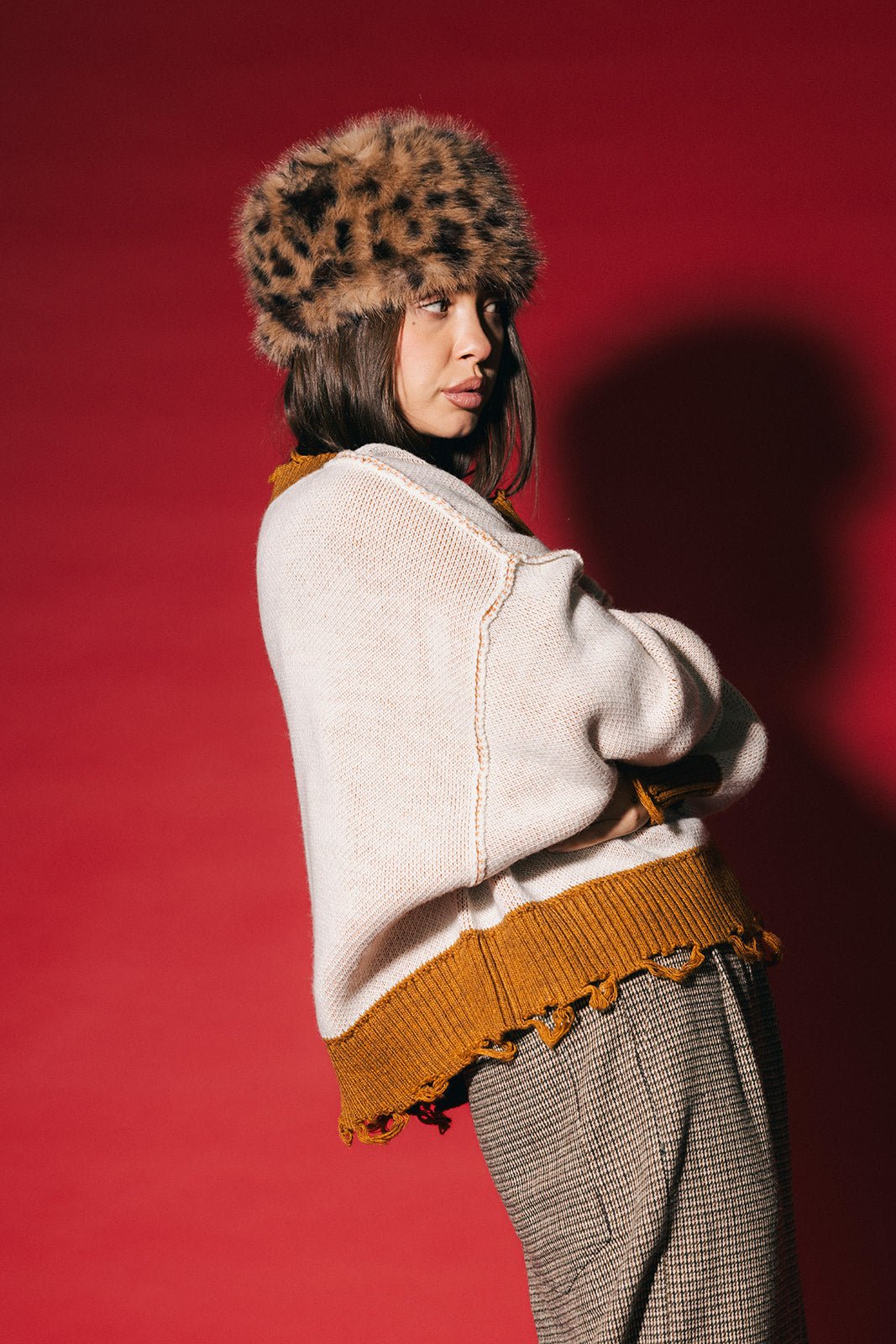Lalaland University Distressed Boxy Sweater - Dressed in Lala