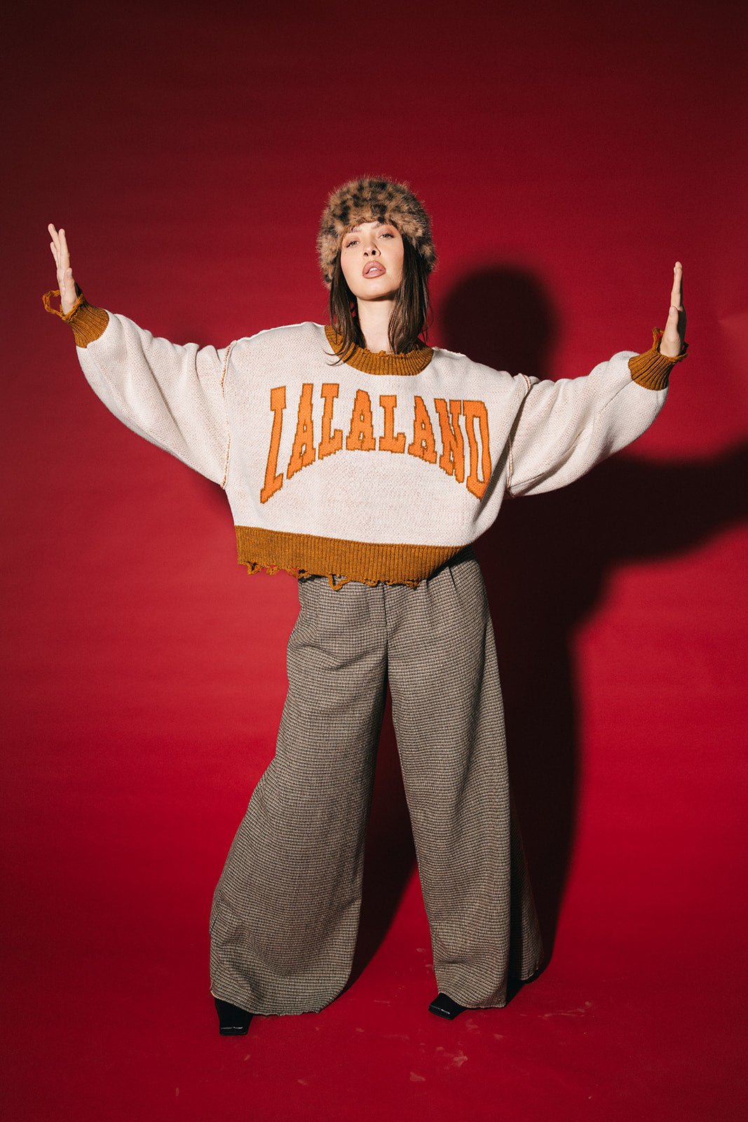Lalaland University Distressed Boxy Sweater - Dressed in Lala