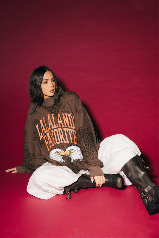 Lalaland's Favorite Mock Neck Thermal in Leopard Mania - Dressed in Lala