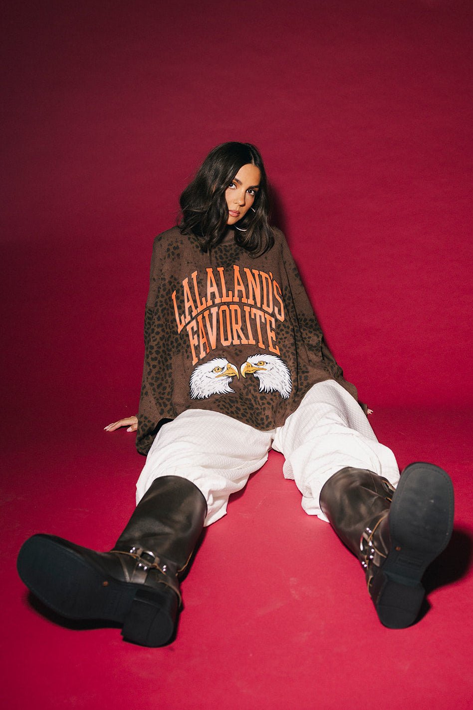 Lalaland's Favorite Mock Neck Thermal in Leopard Mania - Dressed in Lala