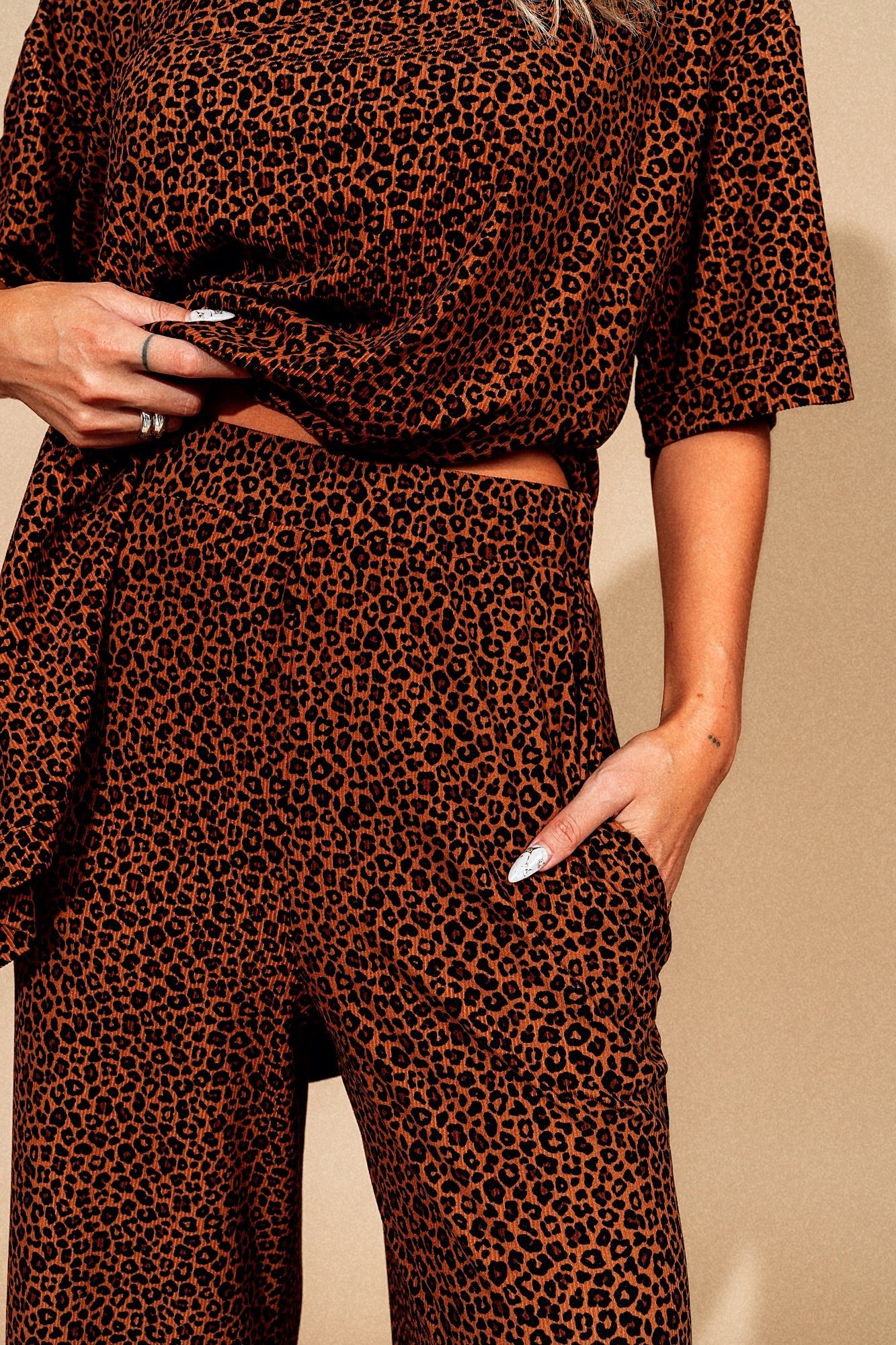 Leveled Up Ribbed Playsuit in Baby Leopard - Dressed in Lala