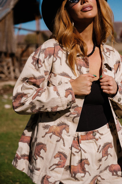 Lonely Pony Club Oversized Denim Jacket - Dressed in Lala