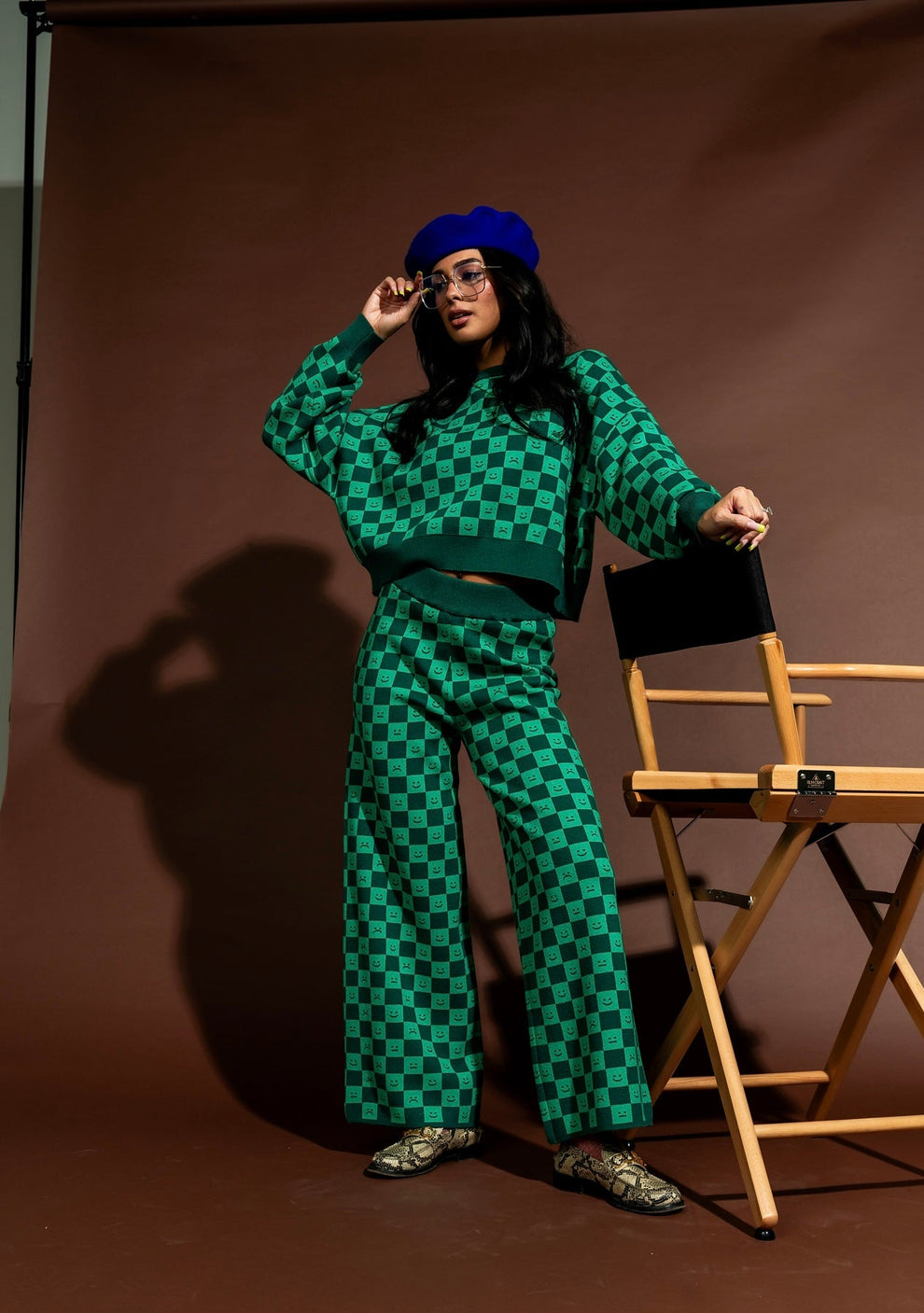 Lots of Feelings Checkerboard Knit Set – Dressed in Lala