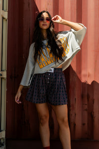 Lots of Love Plaid Pleated Boxer Shorts