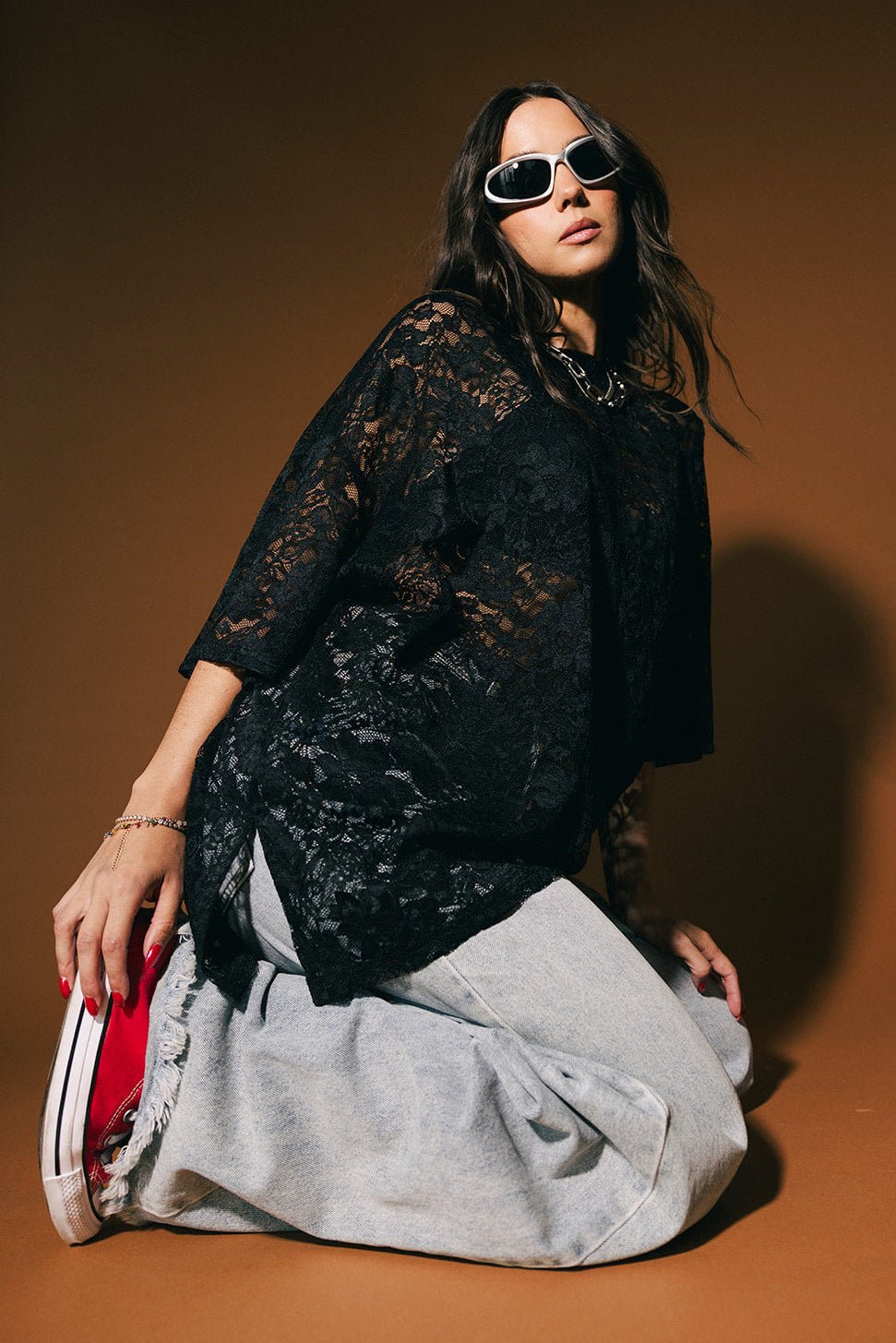 Love Hangover Oversized Lace Tee - Dressed in Lala