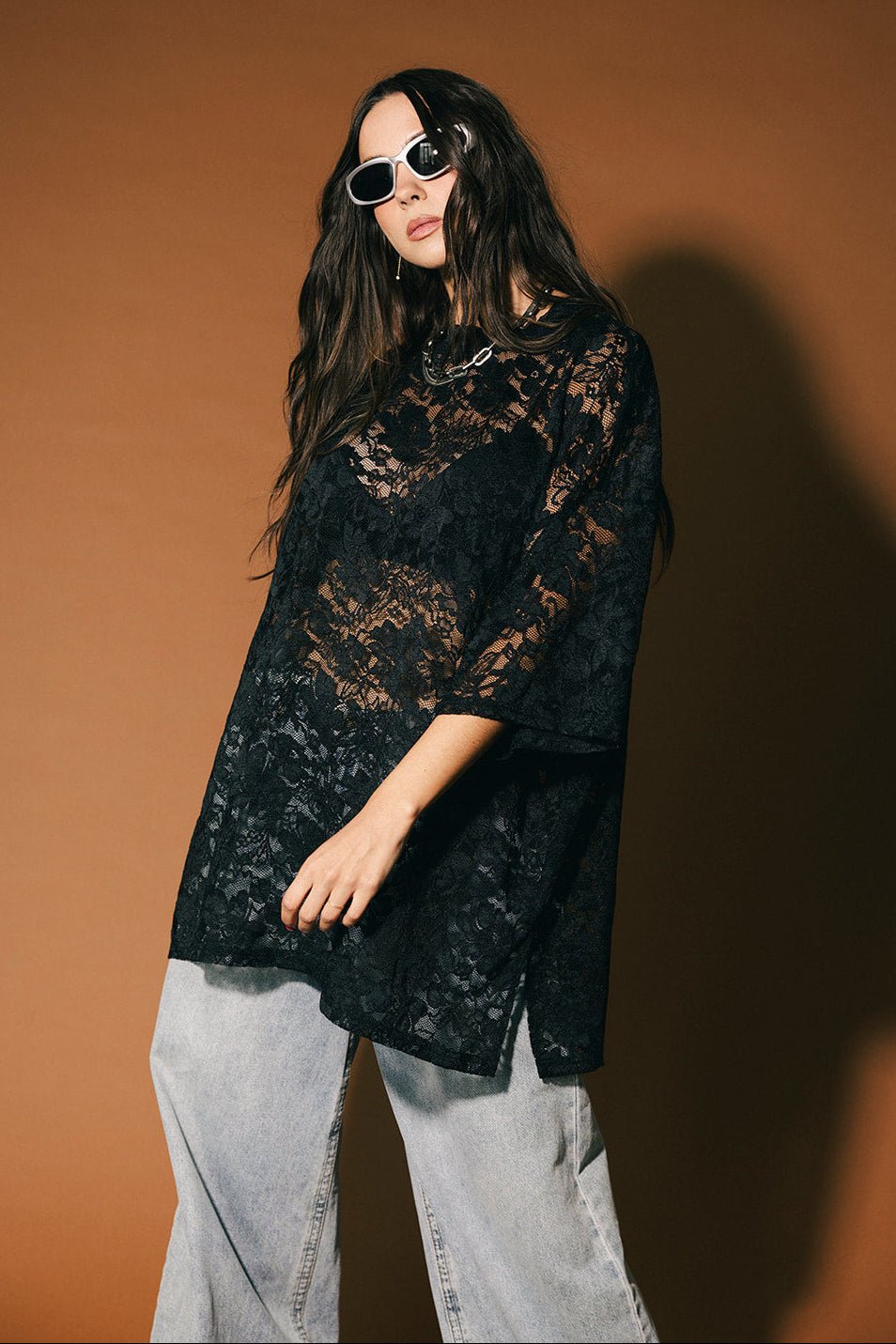 Love Hangover Oversized Lace Tee - Dressed in Lala
