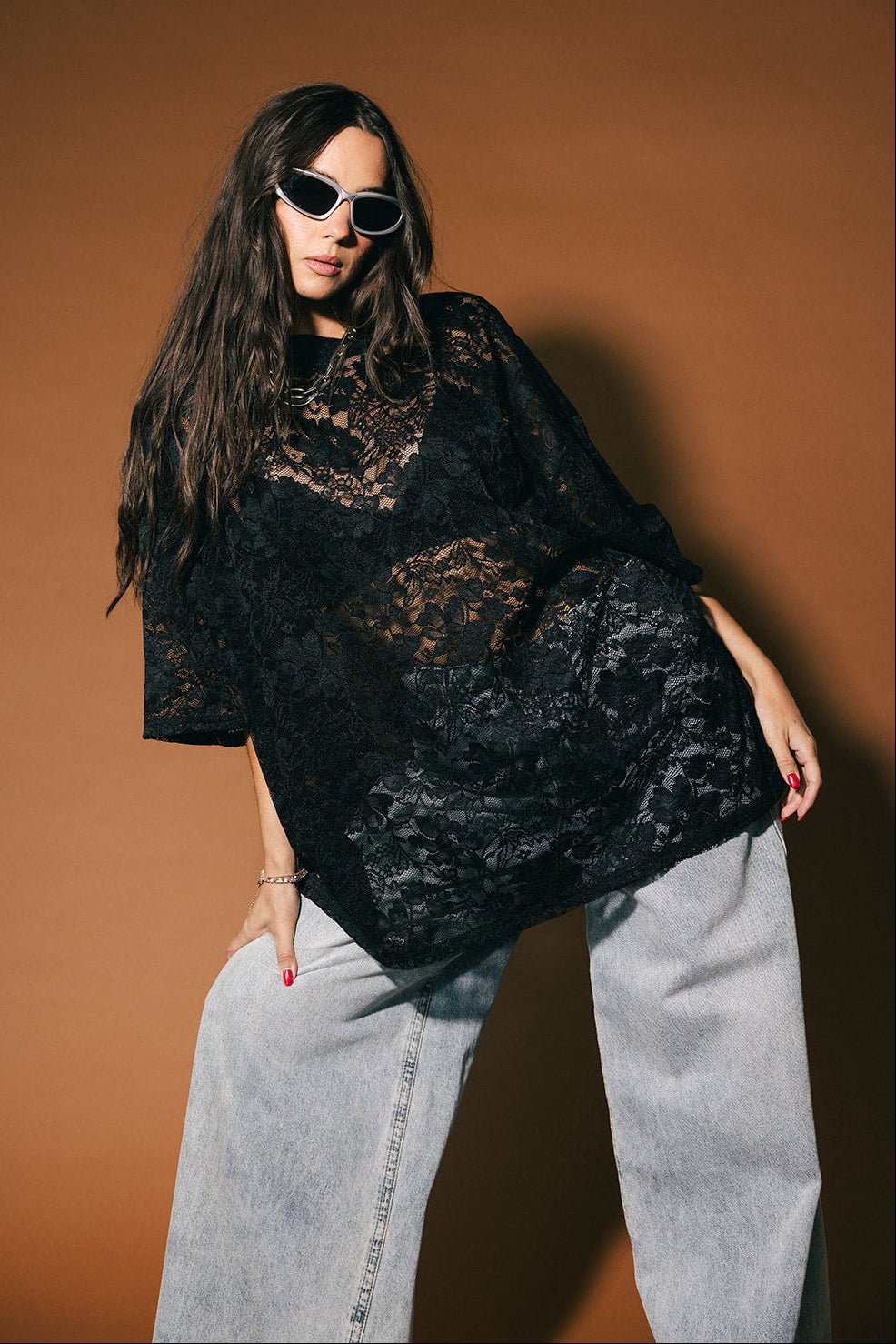 Love Hangover Oversized Lace Tee - Dressed in Lala