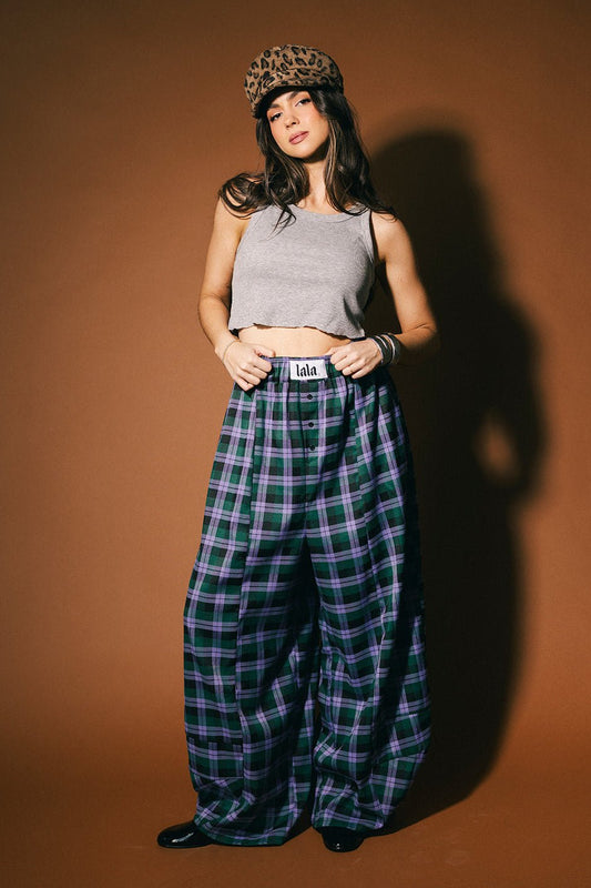 Love Letter Barrel Leg Trouser Pants - Dressed in Lala