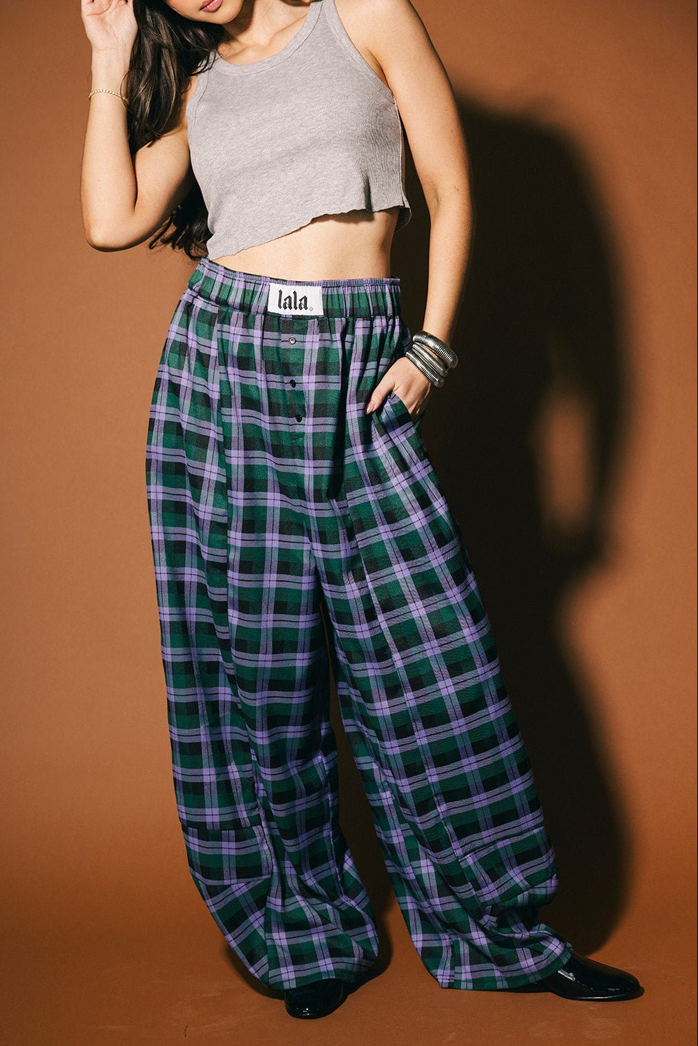 Love Letter Barrel Leg Trouser Pants - Dressed in Lala