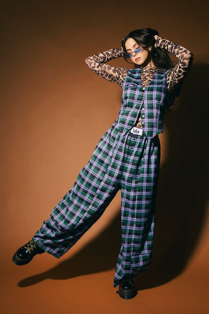 Love Letter Barrel Leg Trouser Pants - Dressed in Lala