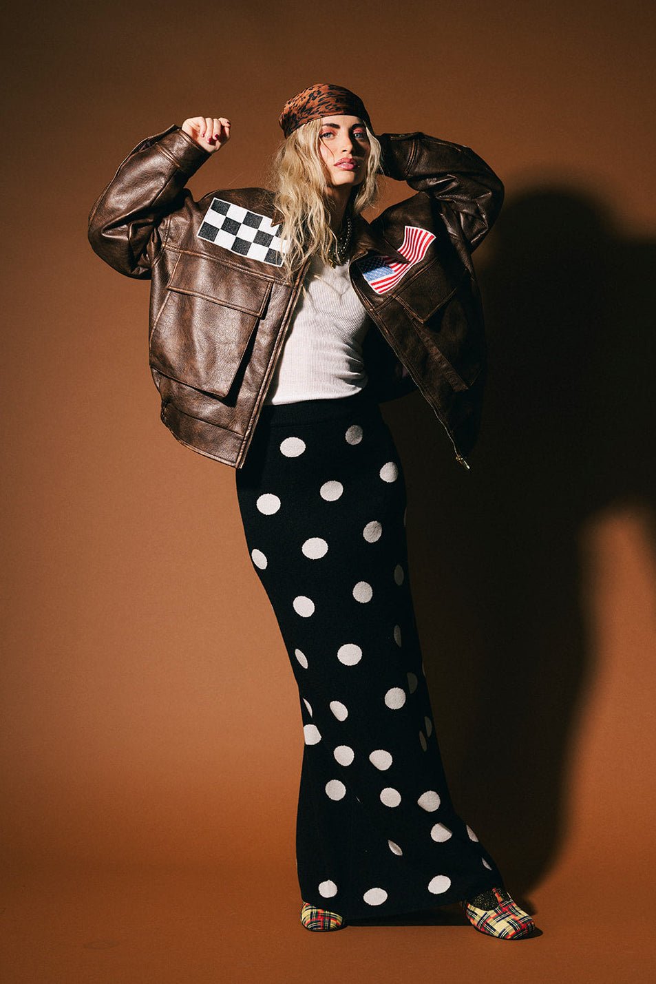 Love of the Game Polka Dot Knit Maxi Skirt - Dressed in Lala