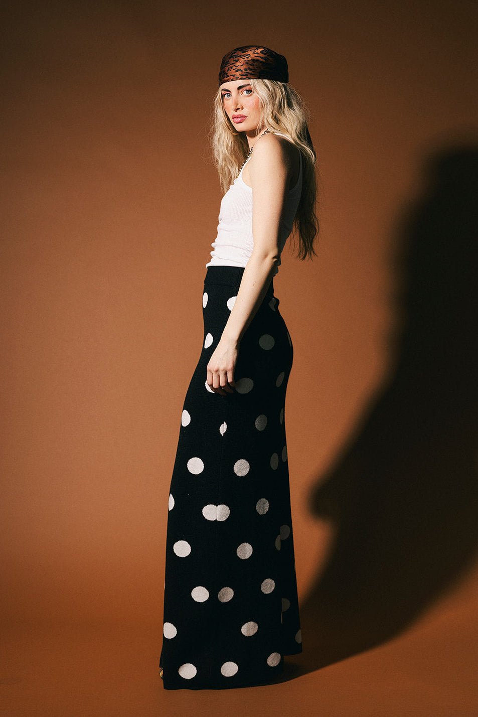 Love of the Game Polka Dot Knit Maxi Skirt - Dressed in Lala