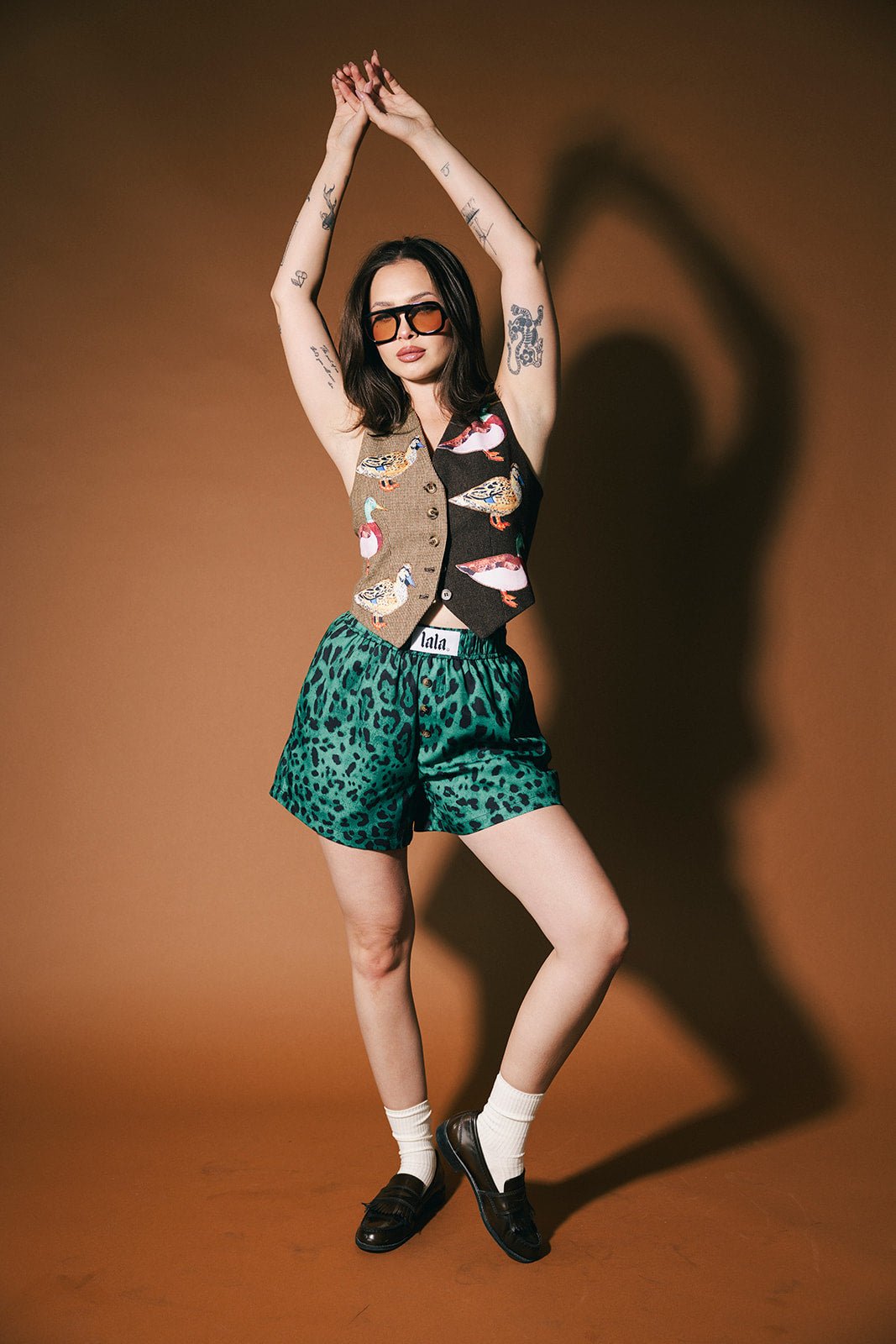 Lucky Duck Half + Half Waistcoat Vest - Dressed in Lala