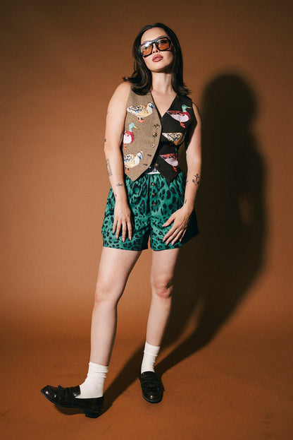 Lucky Duck Half + Half Waistcoat Vest - Dressed in Lala