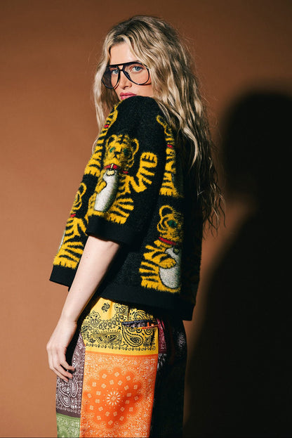 Lucky You Knit Tiger Top - Dressed in Lala