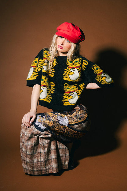 Lucky You Knit Tiger Top - Dressed in Lala