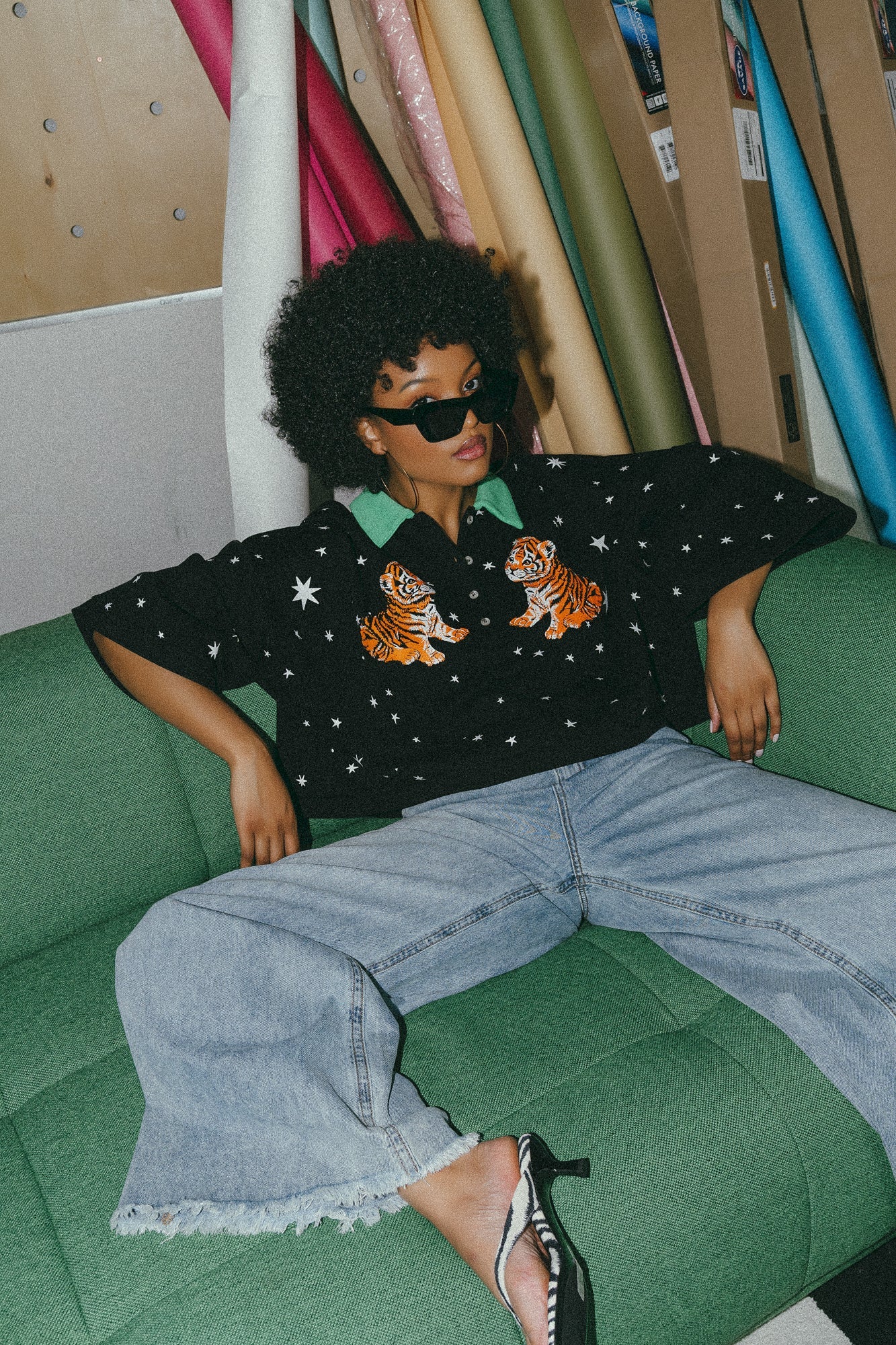 Made of Stardust Cropped Polo - Dressed in Lala