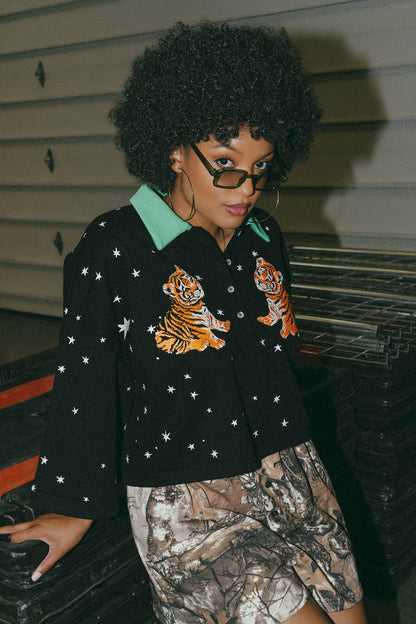 Made of Stardust Cropped Polo - Dressed in Lala
