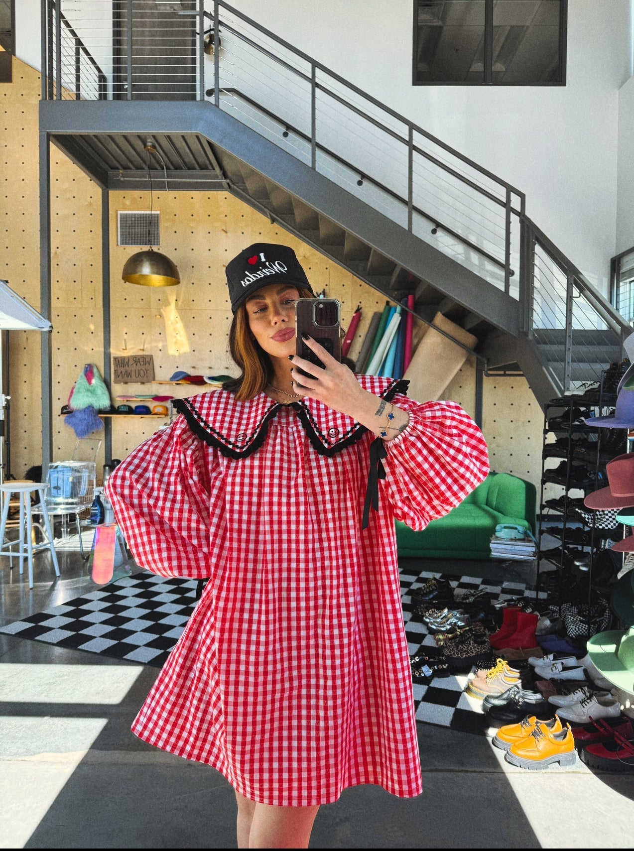 Magic Maker Mini Dress in Red Gingham - Dressed in Lala