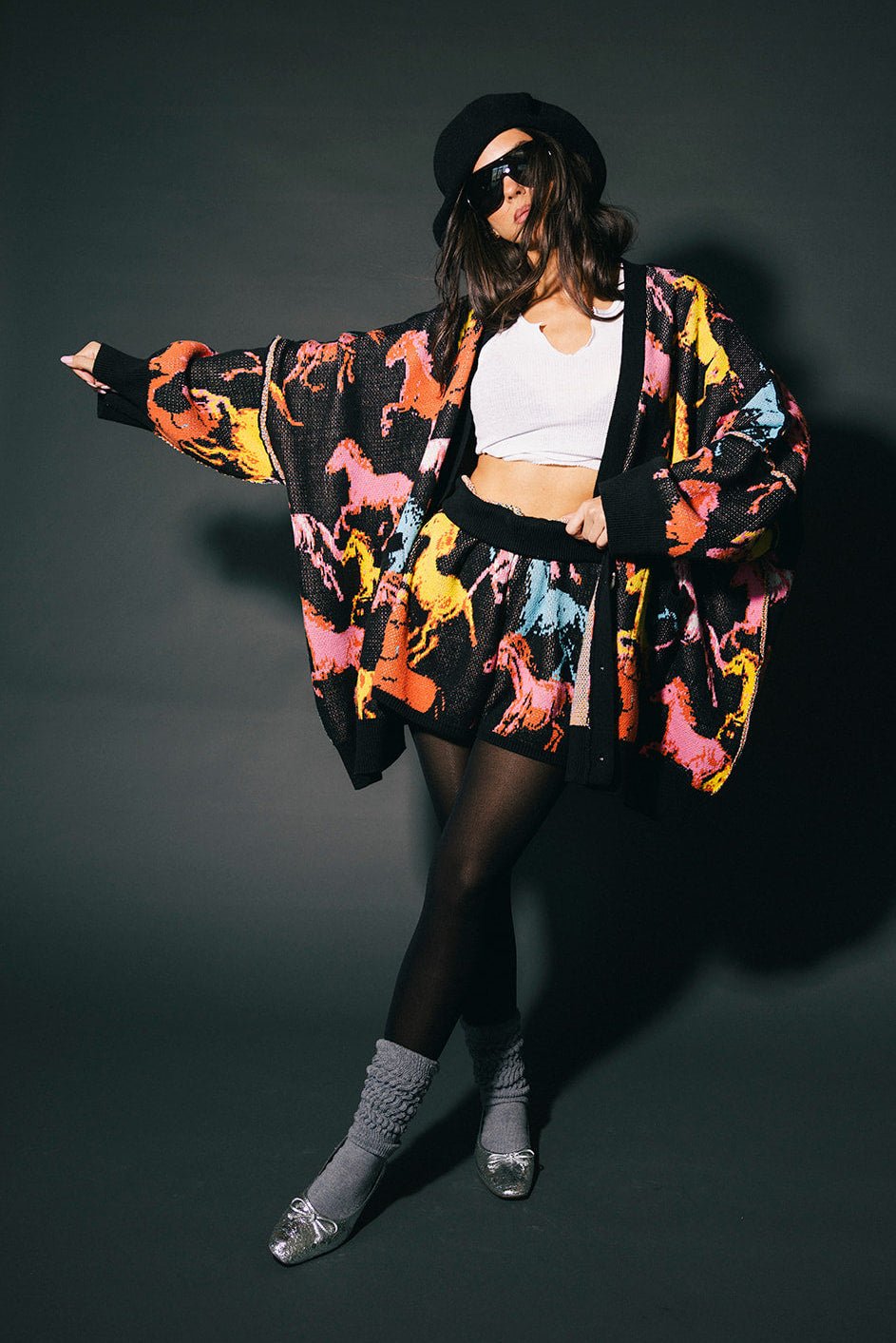 Magic Mustang Oversized Cardigan - Dressed in Lala