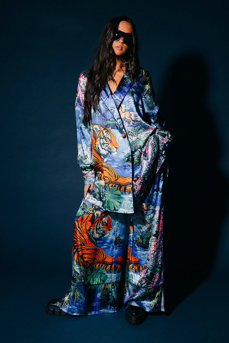 Meet Me on Planet Lala Jacquard Satin Set - Dressed in Lala