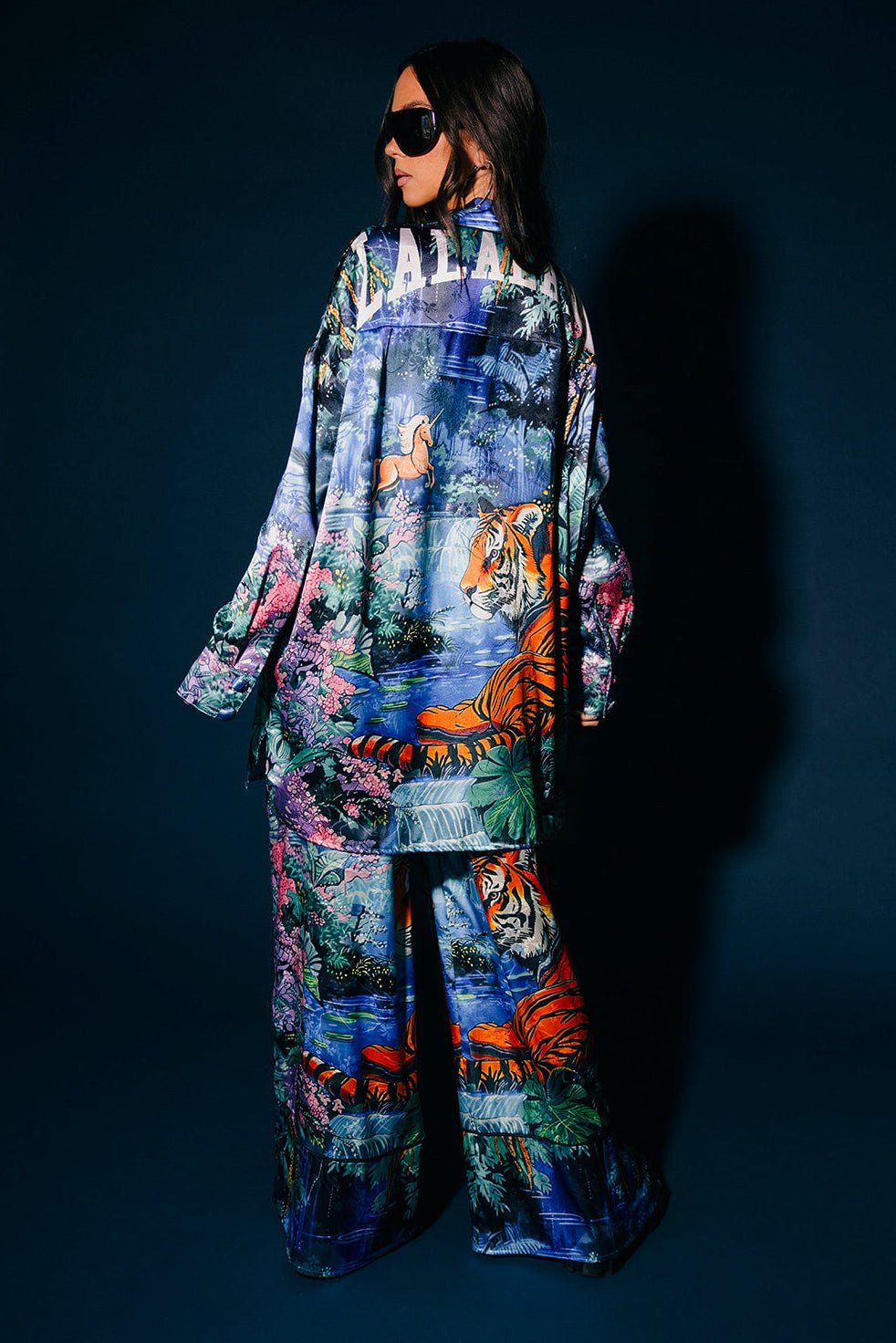 Meet Me on Planet Lala Jacquard Satin Set - Dressed in Lala