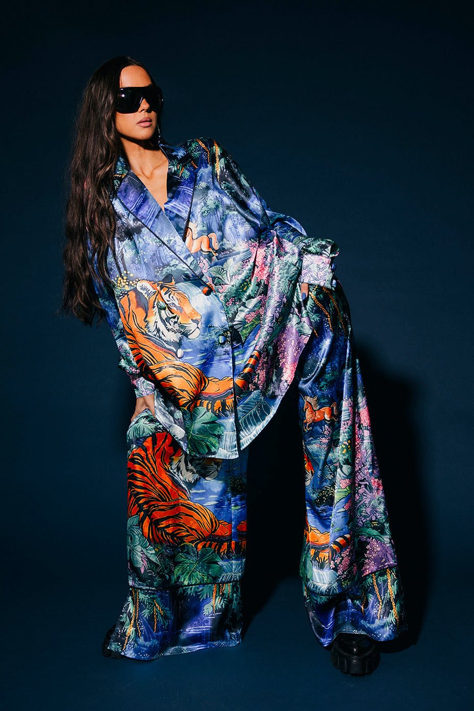 Meet Me on Planet Lala Jacquard Satin Set - Dressed in Lala