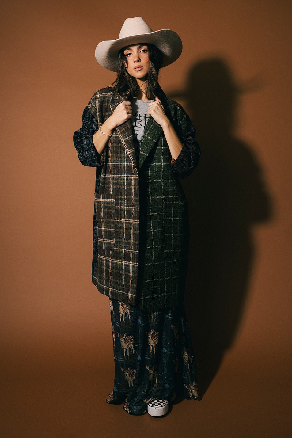 Mercury Retrograde Patchwork Plaid Coat - Dressed in Lala