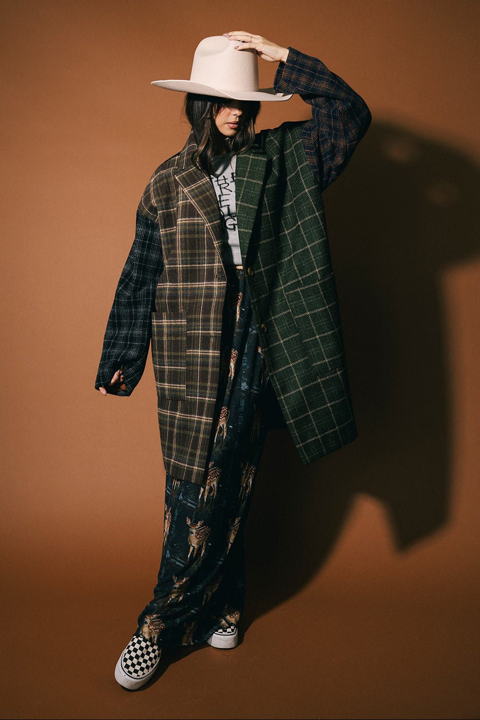 Mercury Retrograde Patchwork Plaid Coat - Dressed in Lala