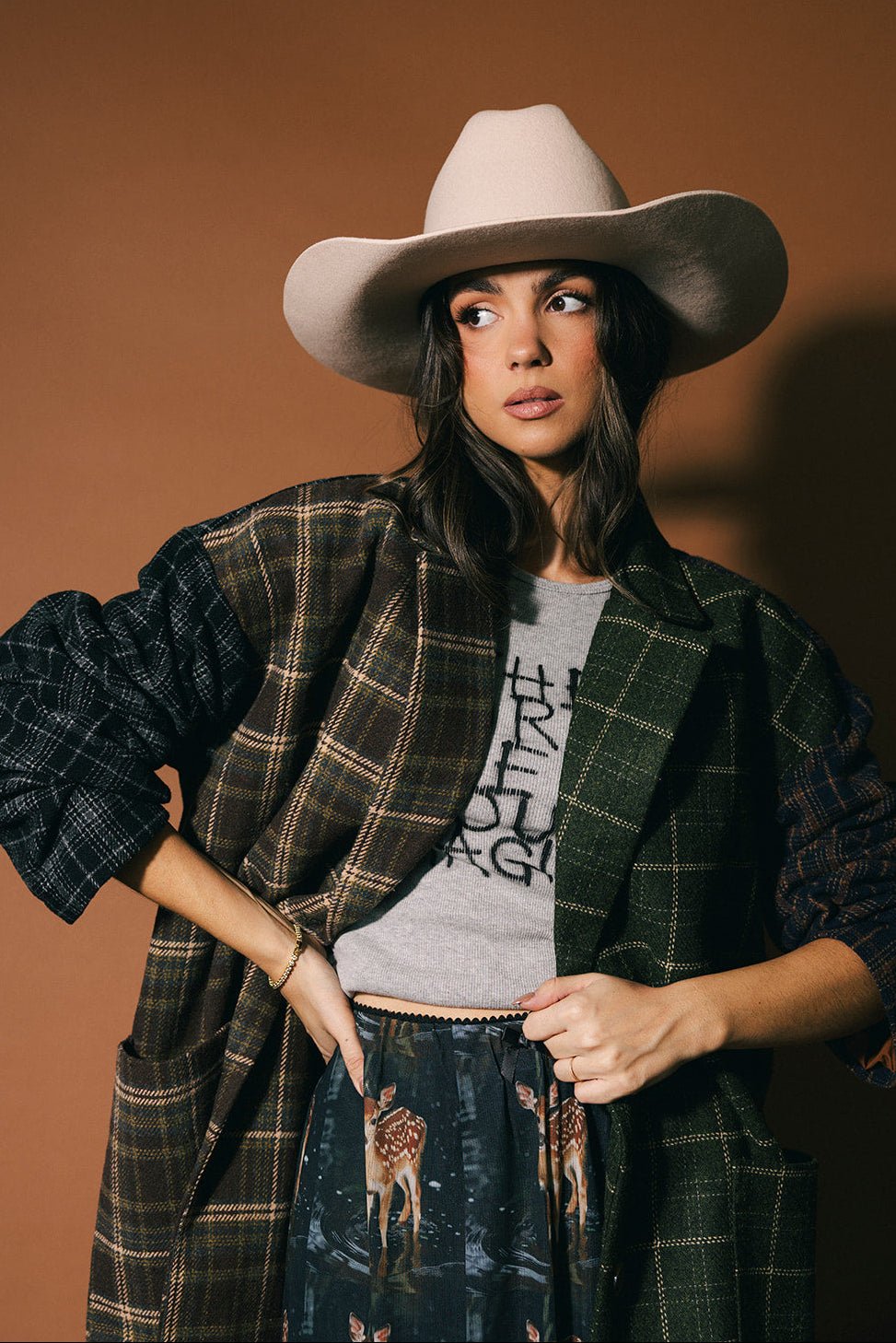 Mercury Retrograde Patchwork Plaid Coat - Dressed in Lala