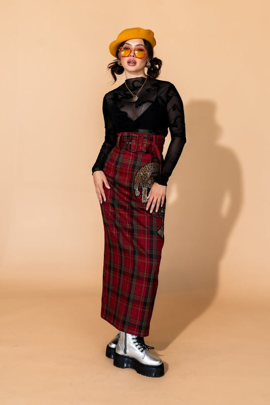 Mesh Burnout Dragon Top in Dangerous Woman - Dressed in Lala