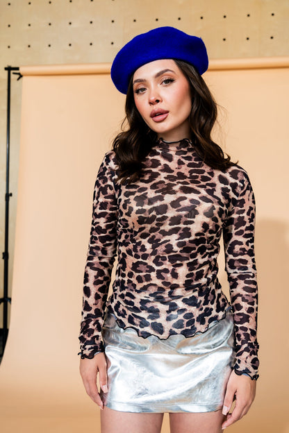 Mesh Top in Leopard Lady - Dressed in Lala