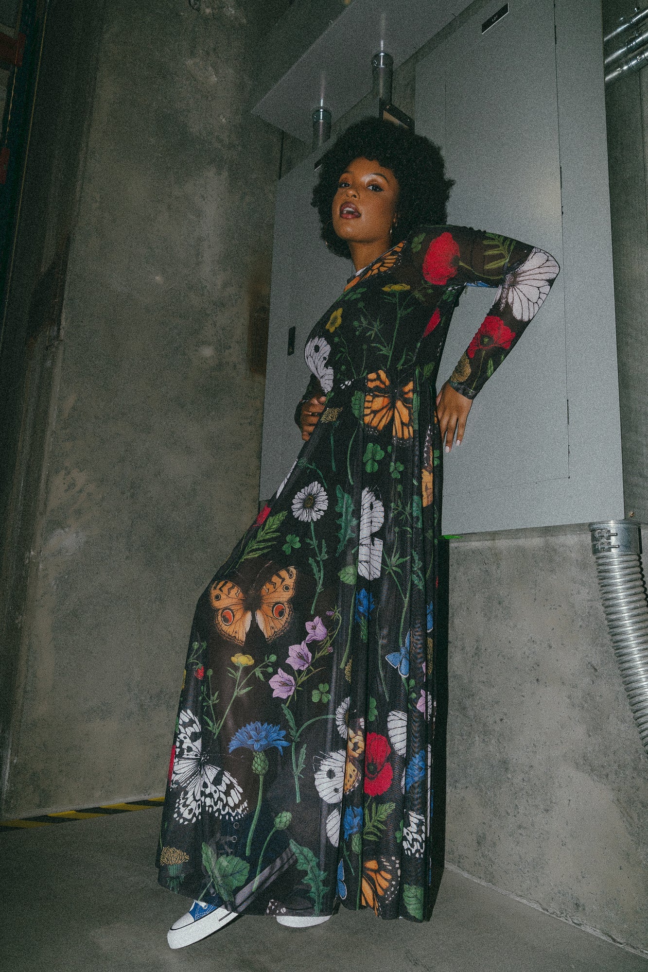 More You Mesh Maxi Dress in Folklore Florals - Dressed in Lala