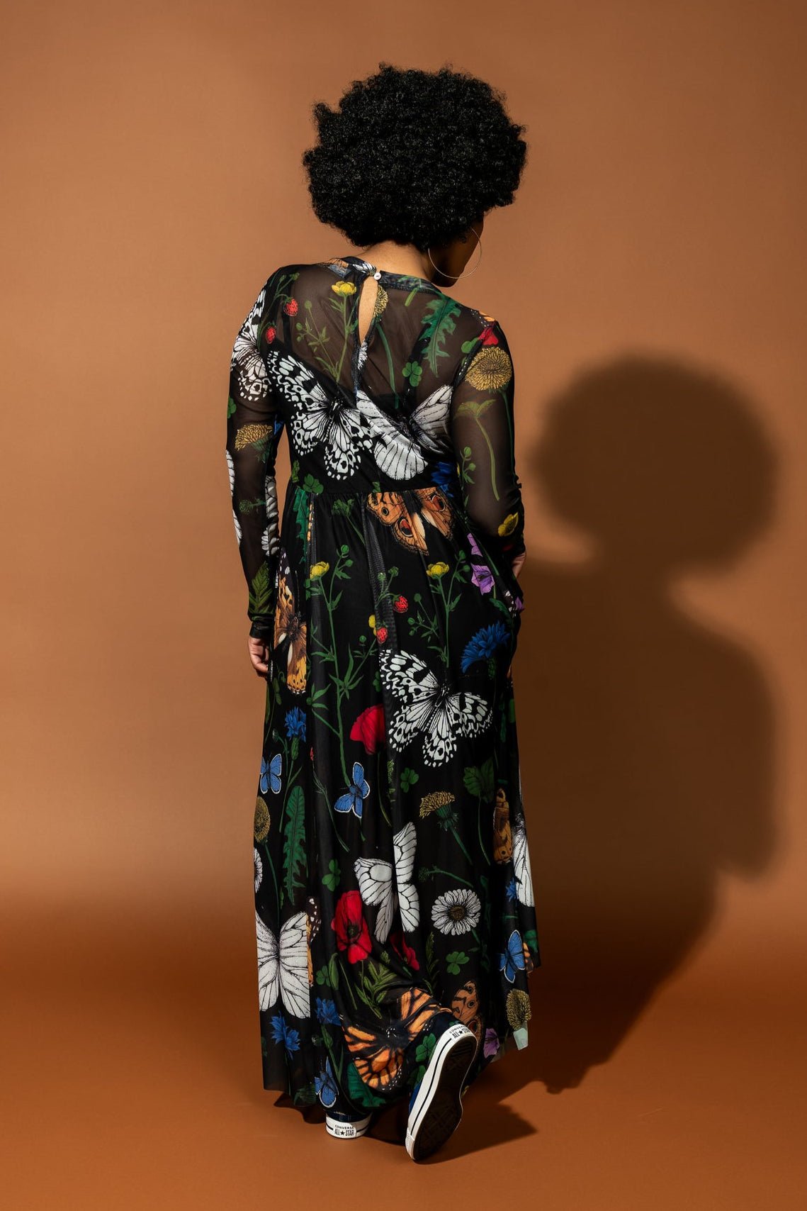 More You Mesh Maxi Dress in Folklore Florals - Dressed in Lala