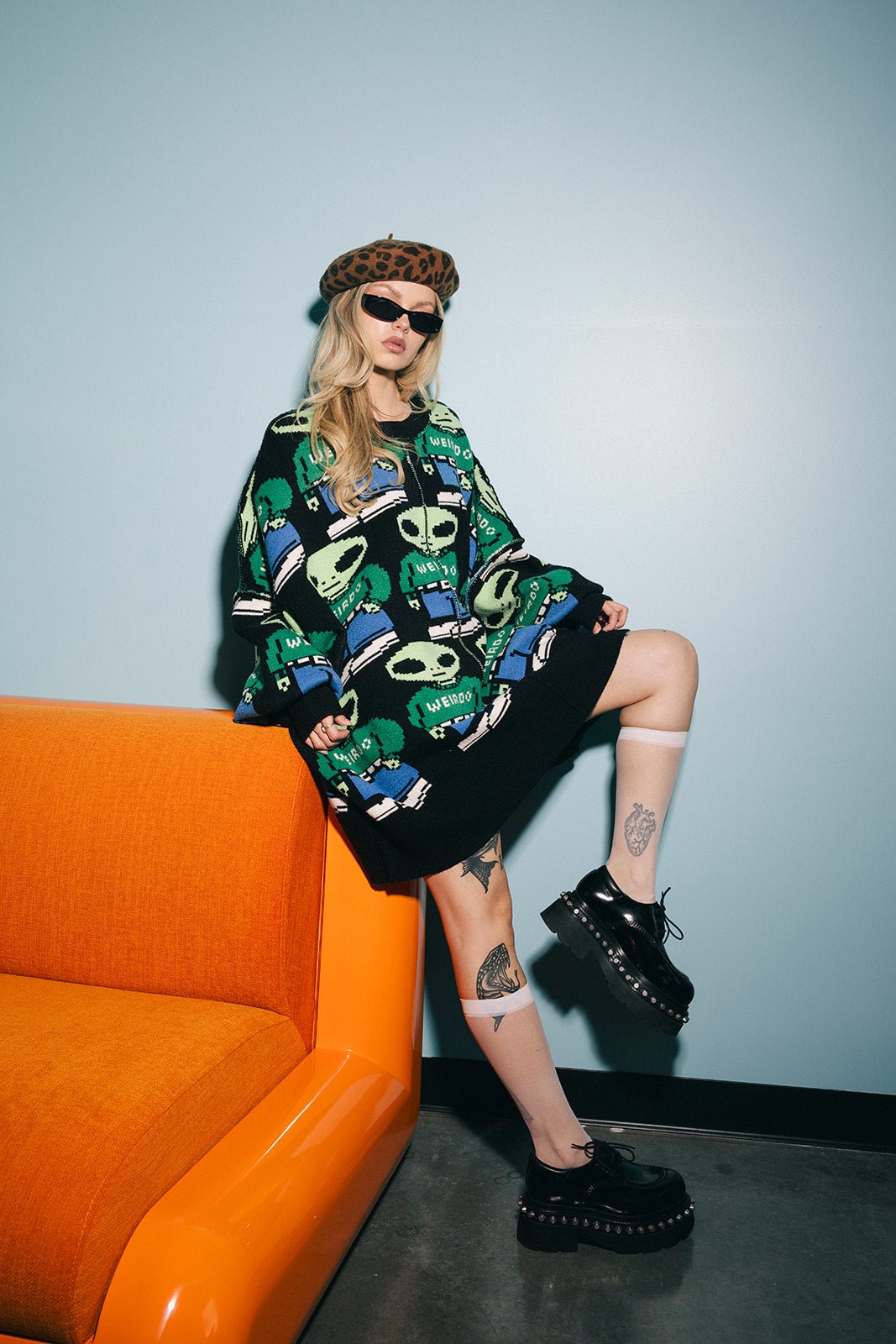 Mr Weirdo Oversized Sweater - Dressed in Lala