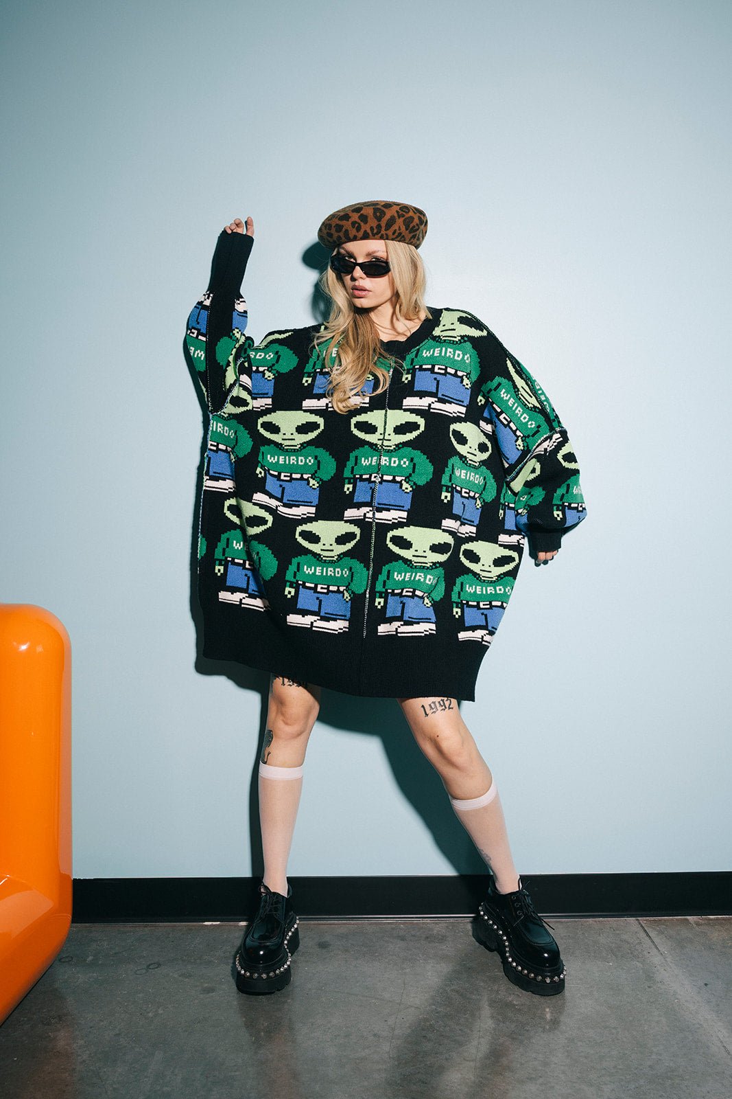 Mr Weirdo Oversized Sweater - Dressed in Lala