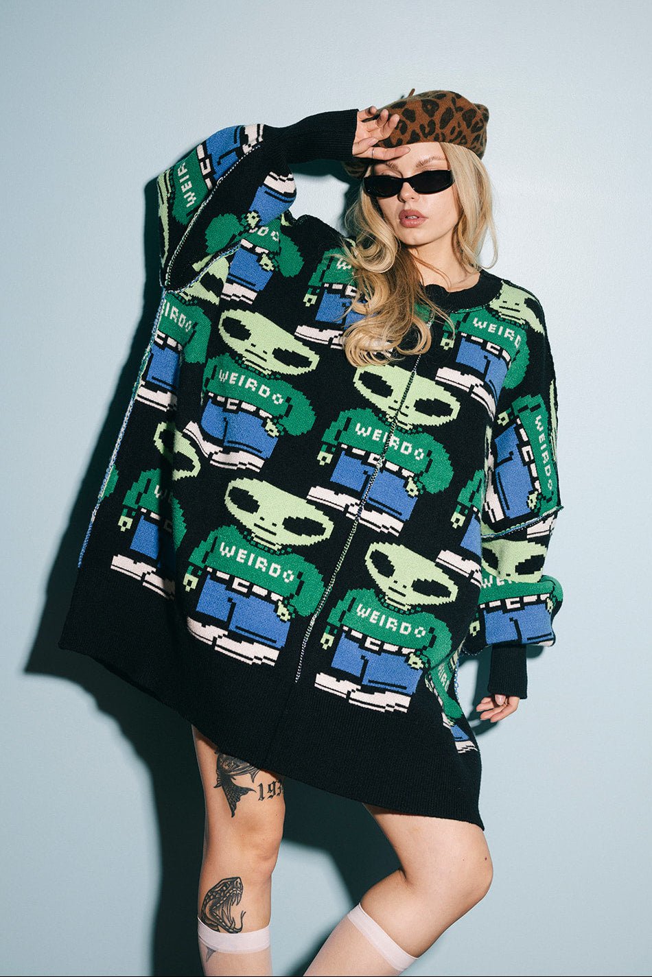 Mr Weirdo Oversized Sweater - Dressed in Lala