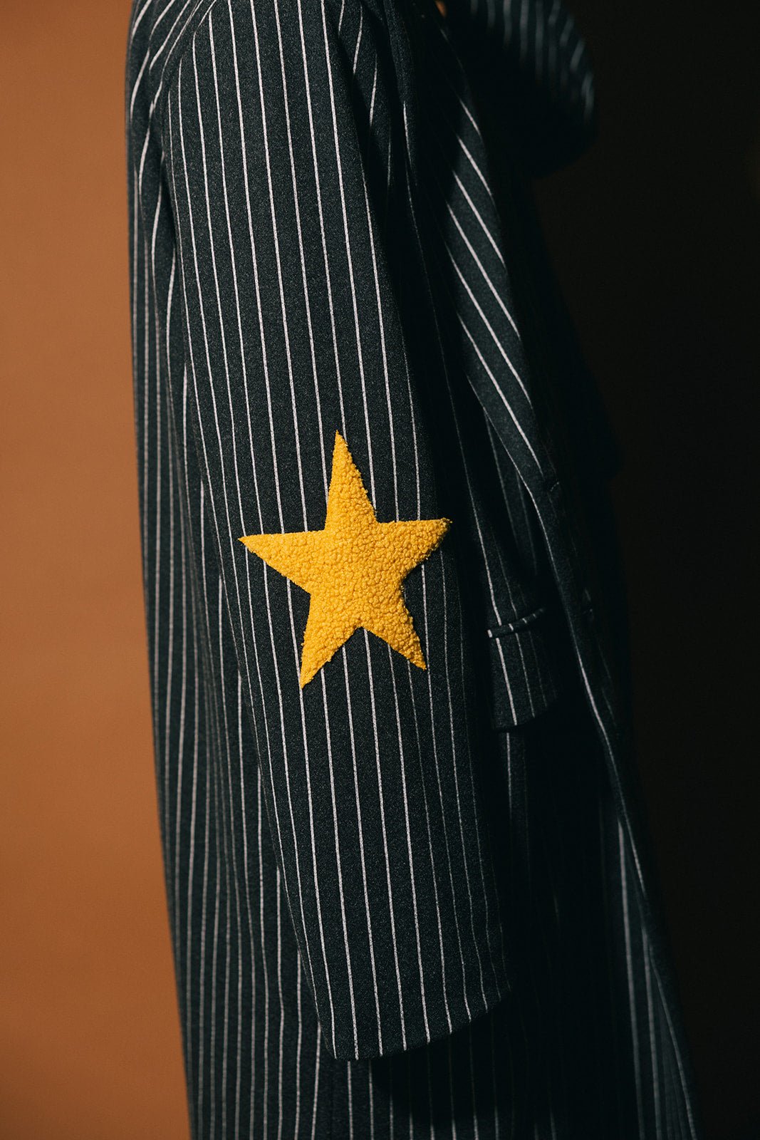 Muse De Lala Pinstripe Longline Coat - Dressed in Lala