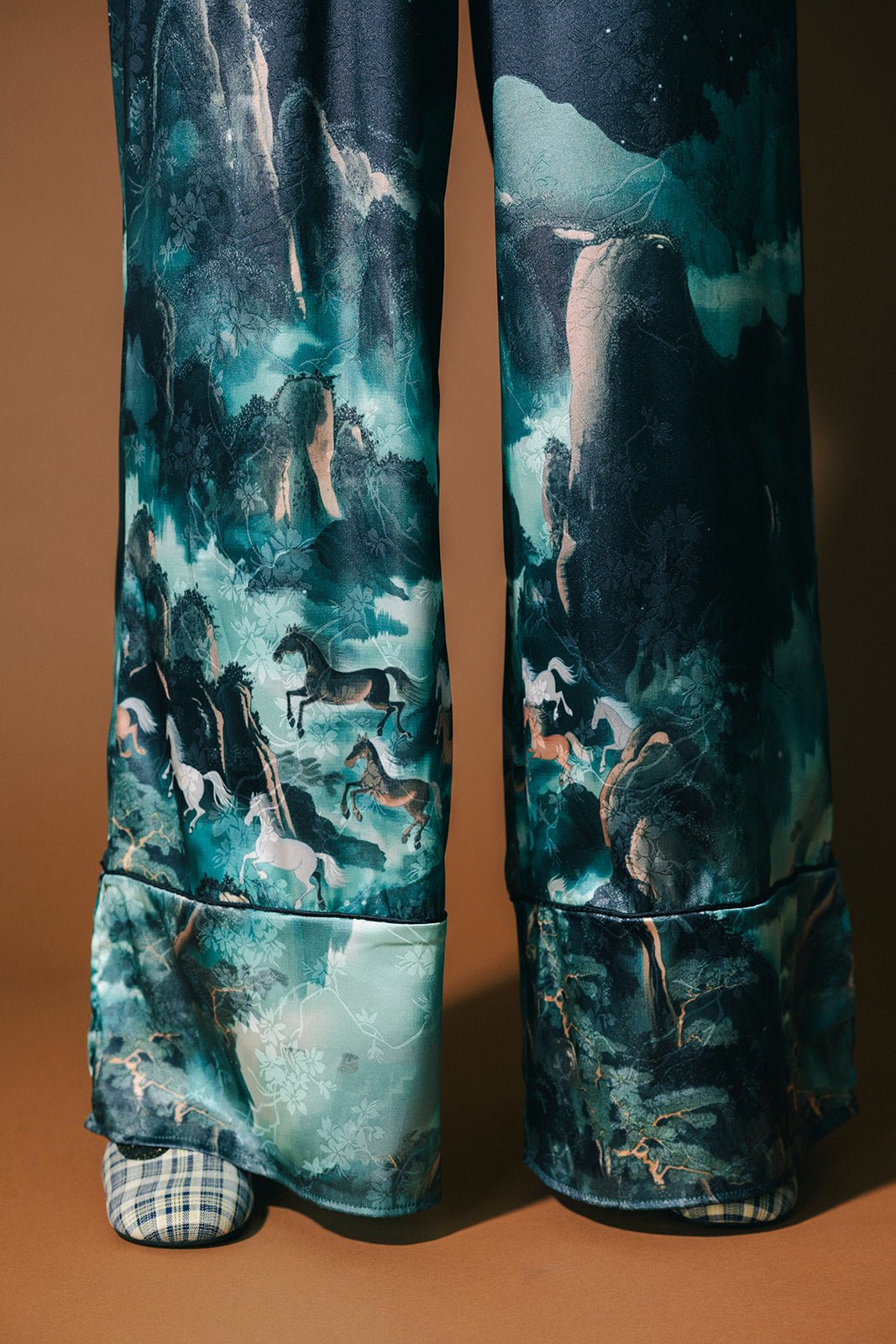 Mystic Mustang Jacquard Satin Set - Dressed in Lala