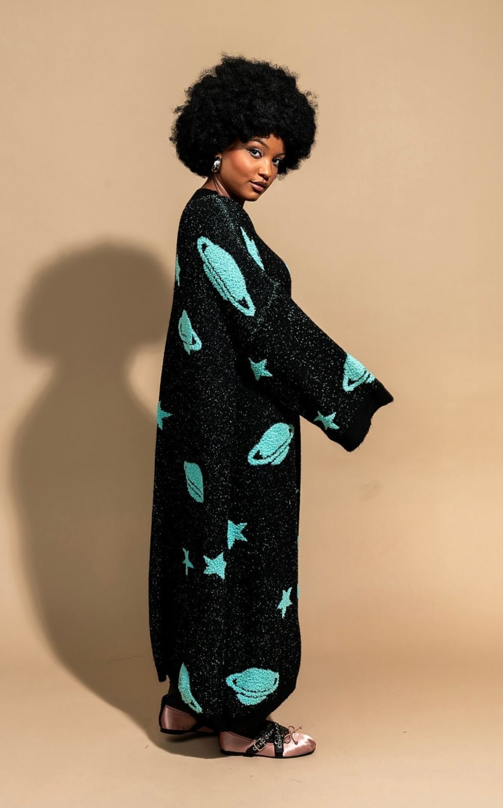 Need Some Space Oversized Knit Dress in Mint - Dressed in Lala