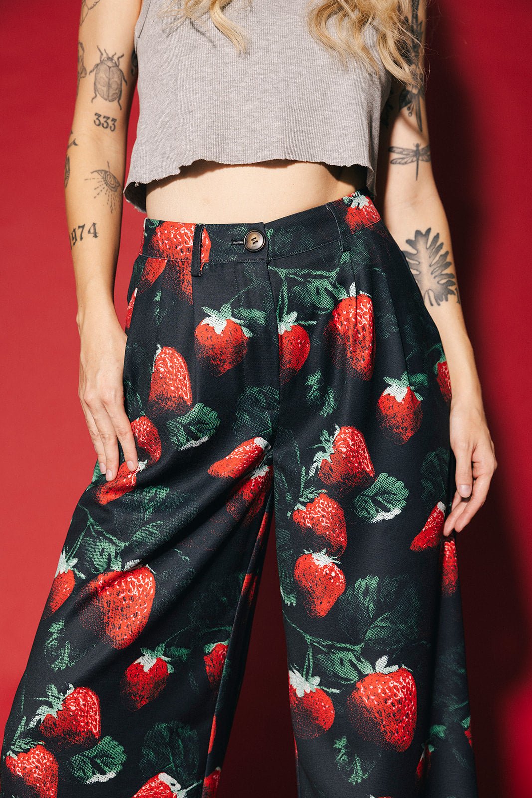 Never Taking These Off Trousers in Berry Bad - Dressed in Lala