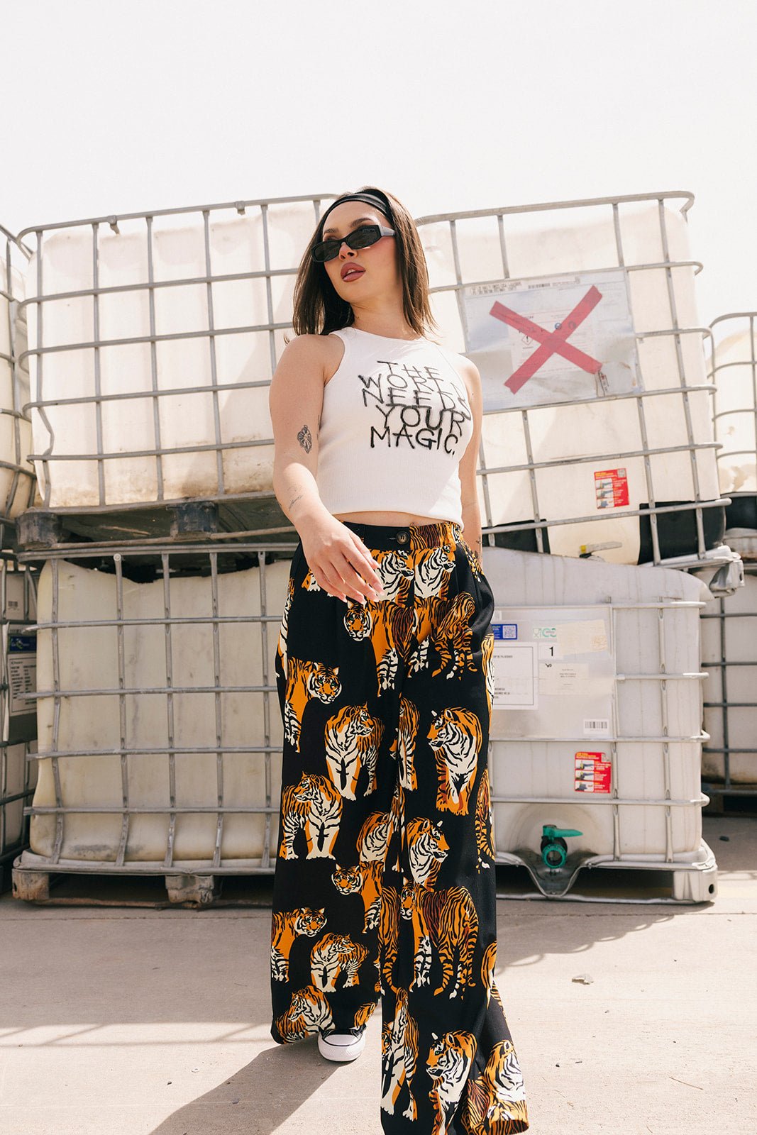 Never Taking These Off Trousers in Black Tiger Tales – Dressed in Lala