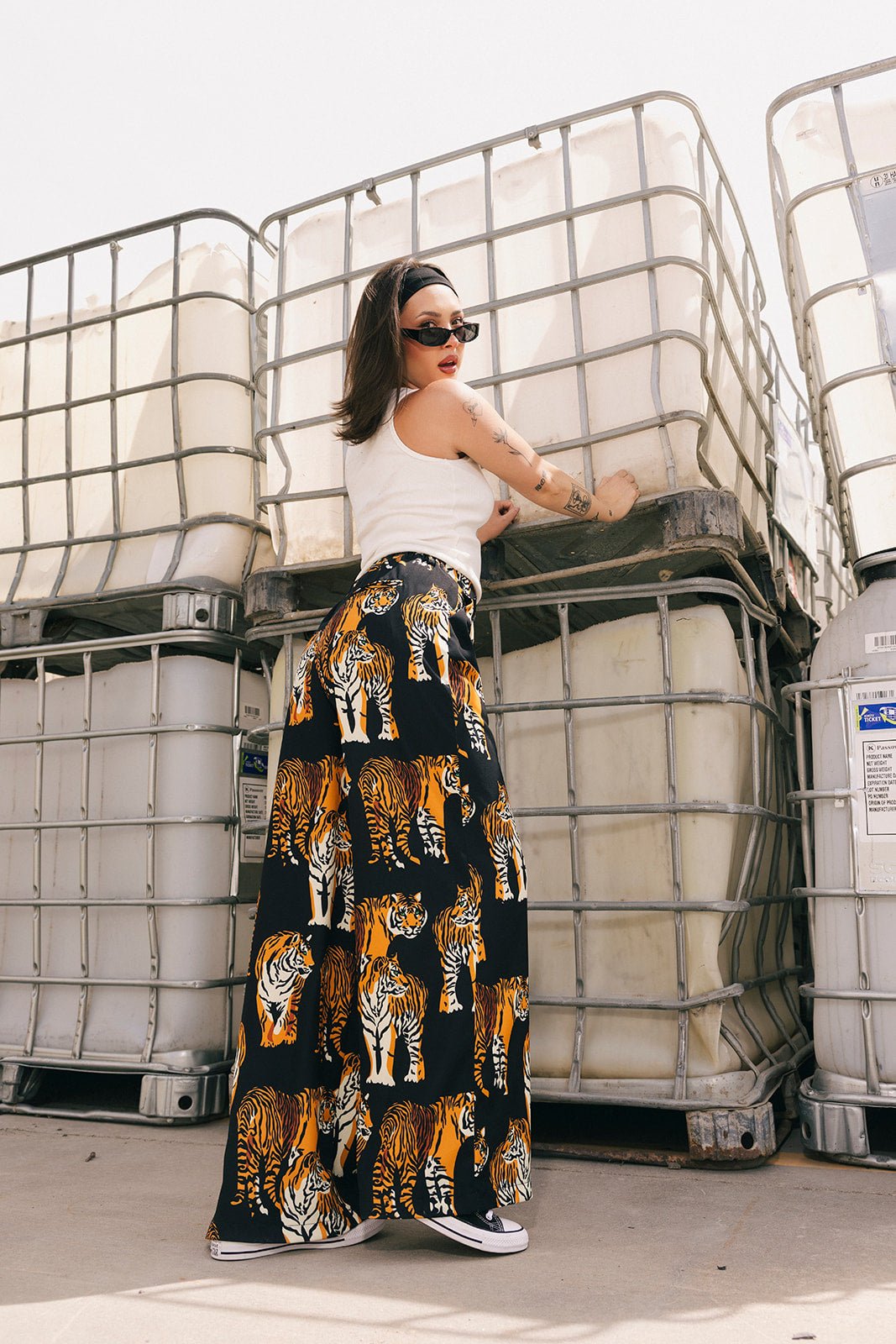 Never Taking These Off Trousers in Black Tiger Tales - Dressed in Lala