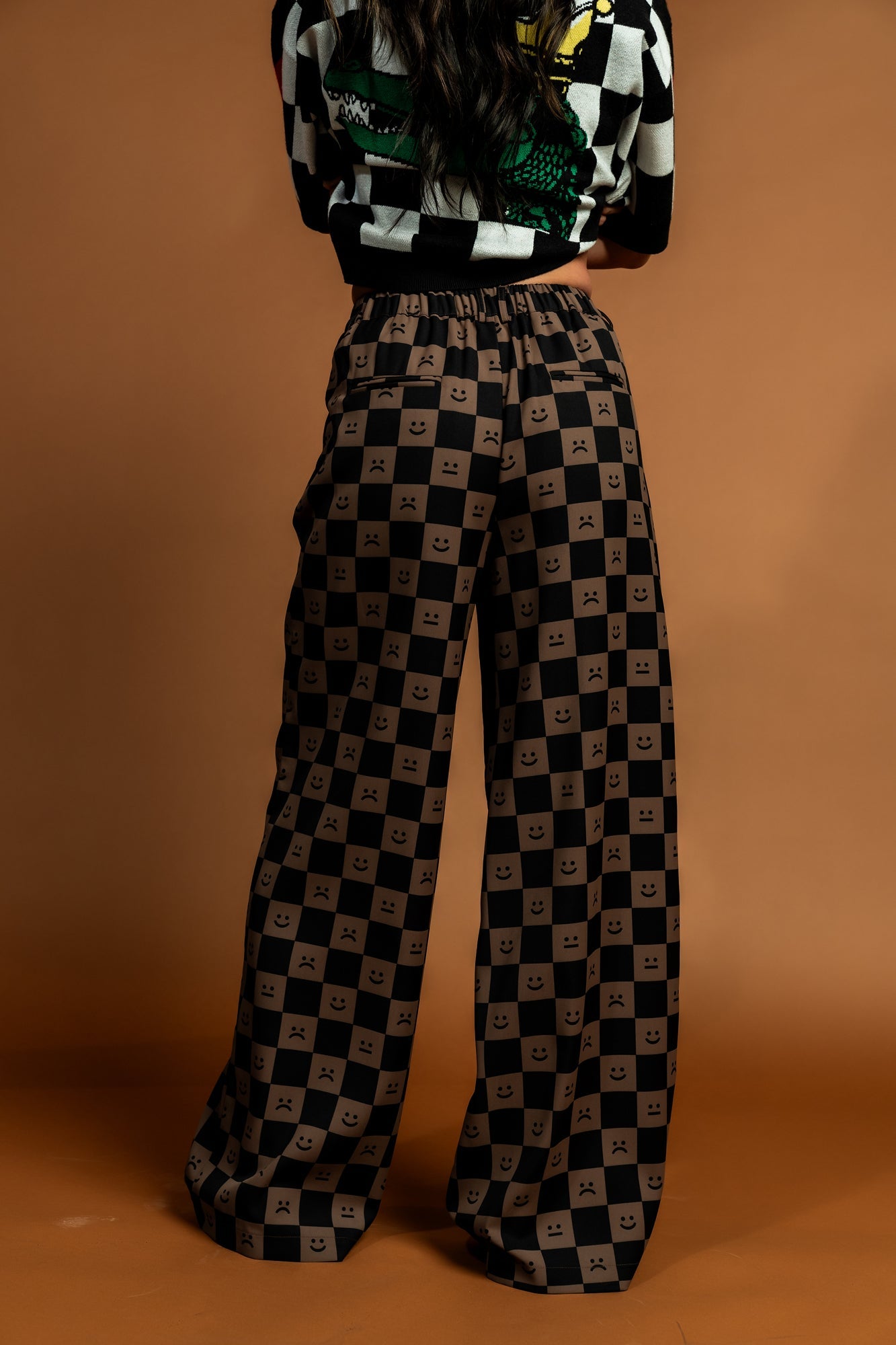 Never Taking These Off Trousers in Lots of Feelings Checkerboard - Dressed in Lala