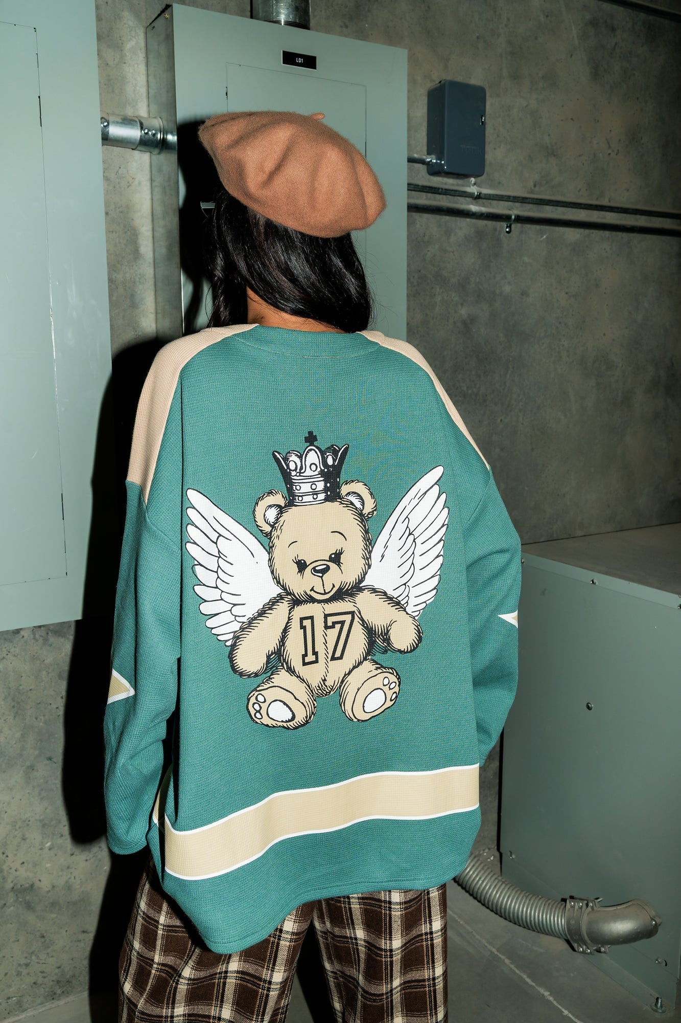 Not Your Drama Queen Waffle Knit Hockey Jersey - Dressed in Lala