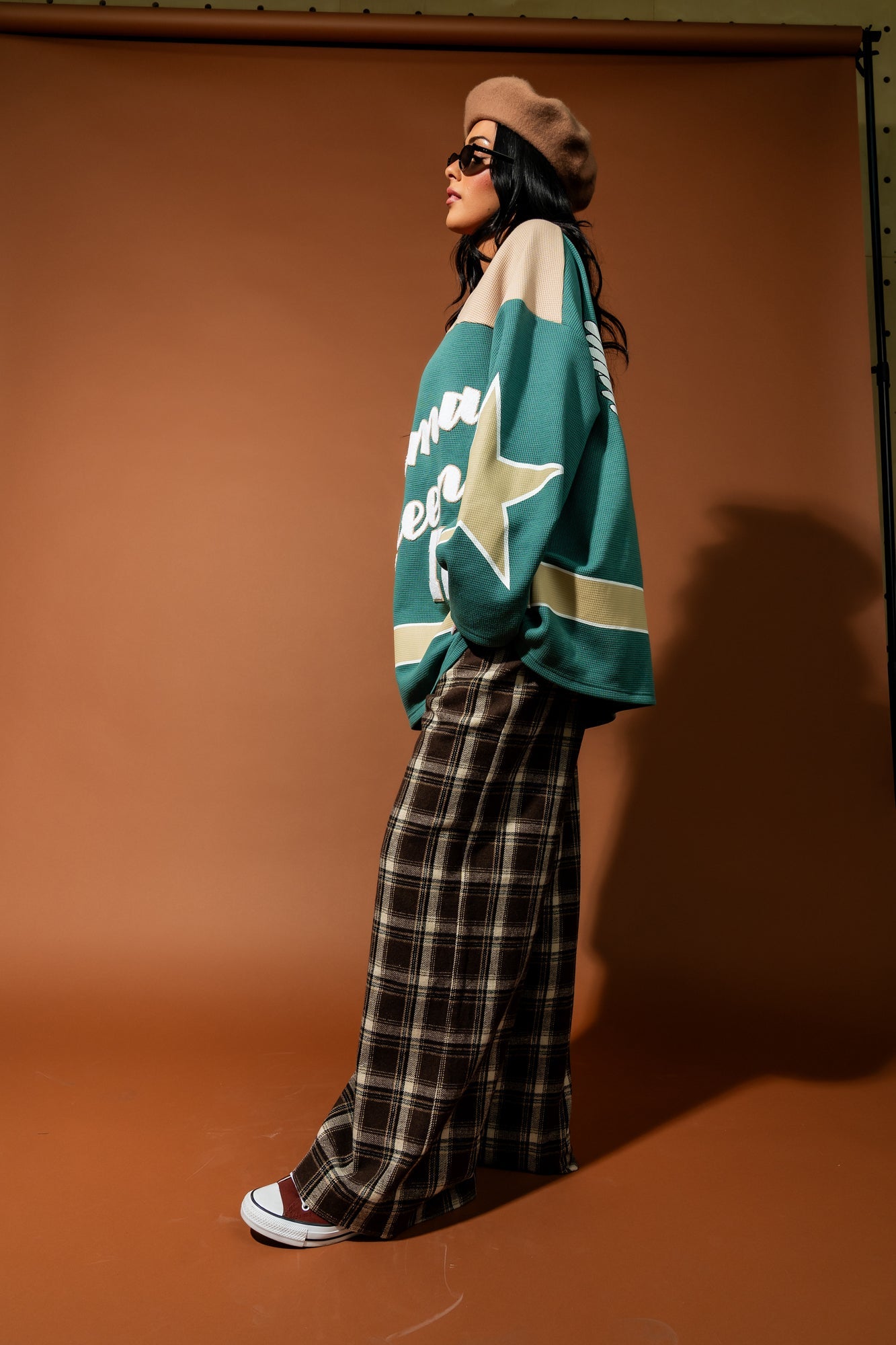 Not Your Drama Queen Waffle Knit Hockey Jersey - Dressed in Lala